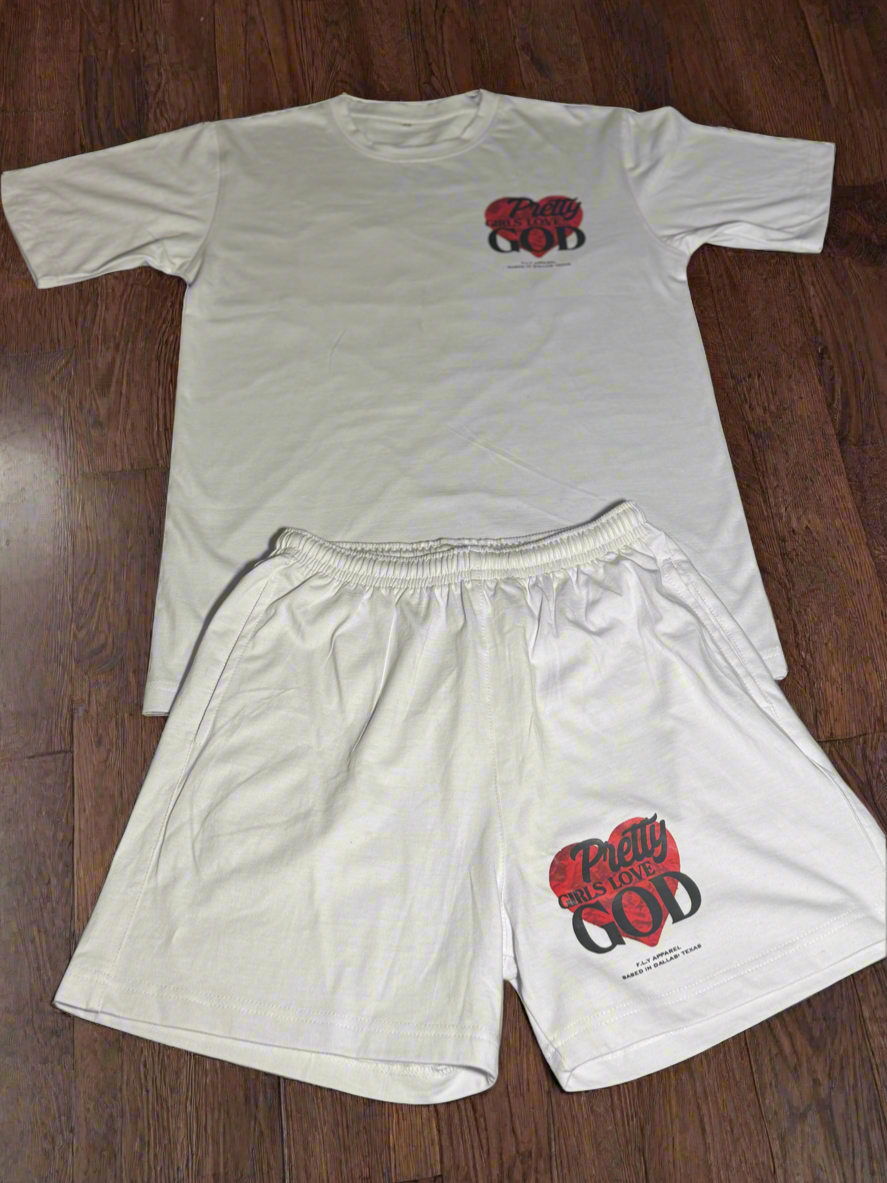 Pre-Sale Pretty Girls Love God White Set