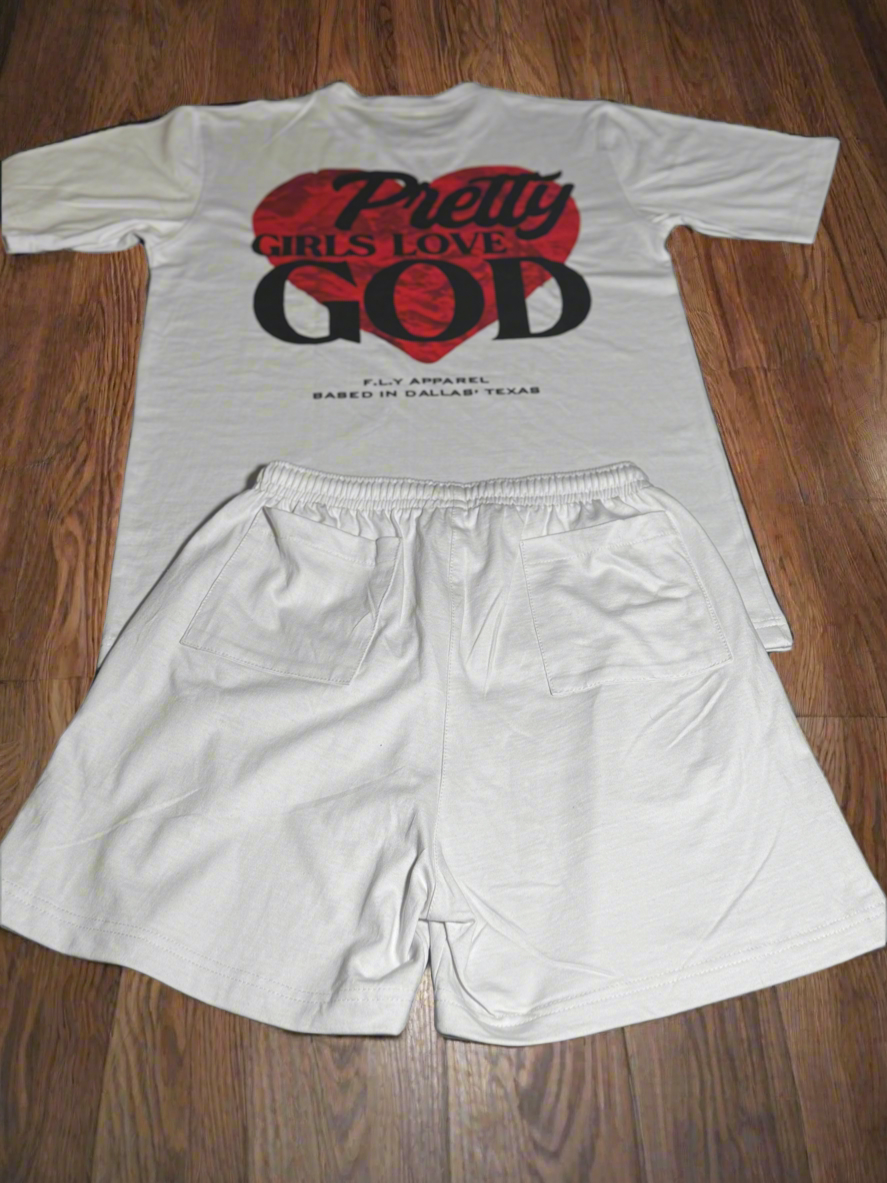 Pre-Sale Pretty Girls Love God White Set