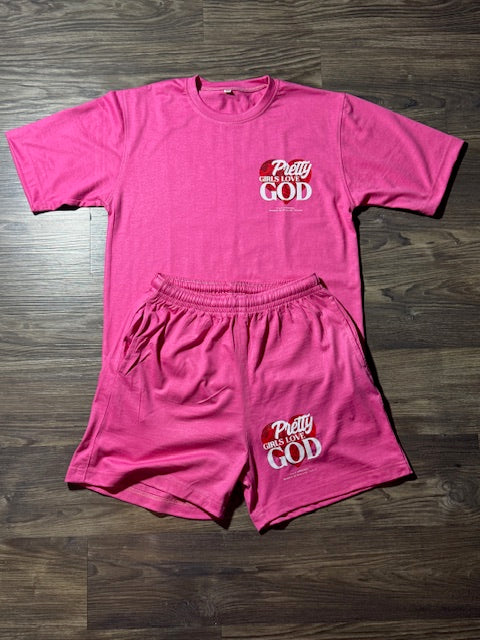 Pre-Sale Pretty Girls Love God Pink Set