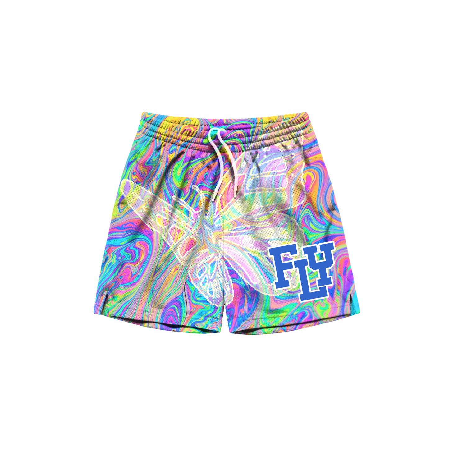 FLY Signature Rebirth Mesh Shorts – 5-Inch Inseam | Summer Streetwear Mesh Short
