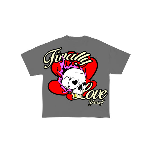 Finally Love Yourself Rebirth Skull Tee